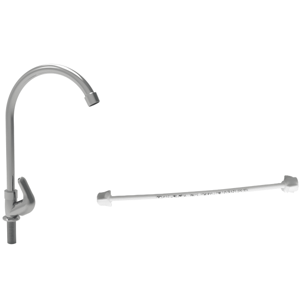 Llave Lavaplatos Sencillo Lotta Palanca Cromo+Acople 20LP0403002A