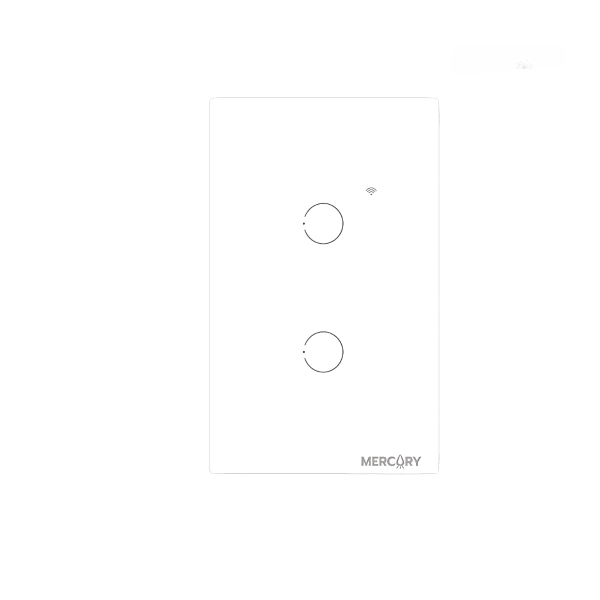 Interruptor Doble Smart Home Touch White Wifi TIC04 Mercury