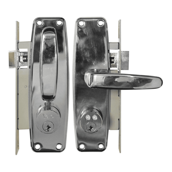 Cerradura De Embutir L370 Clásica Cromo Brillante Yale 4004