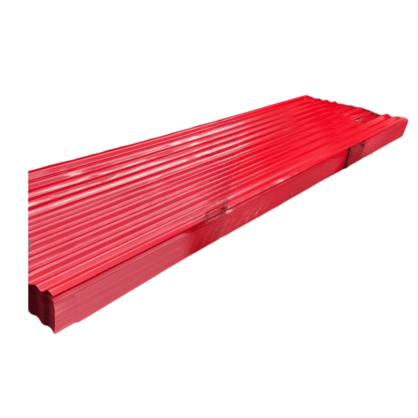 Teja Zinc Pintada Roja 3.66Mt (No 12) Cal 35 - 0.17Mm Corpacero