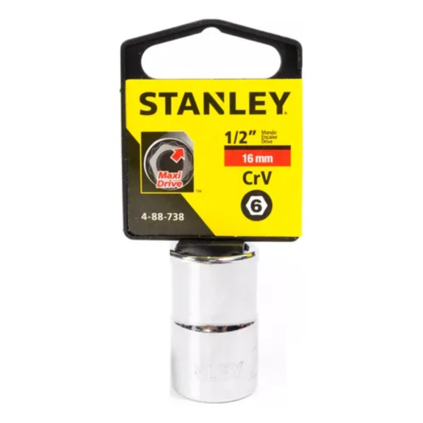 Dado Estándar Métrico 16Mm 6Pt Mando 1/2 Pulgada Stanley 4-88-738