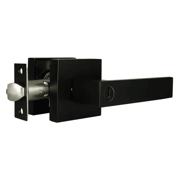 Cerradura Manija Negro Mate Baño Kl 125 B