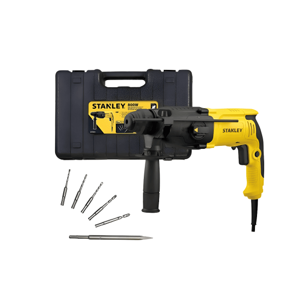 Rotomartillo 800W SHR263KB3+Pulidora 4 1/2 Stanley SG6115-B3