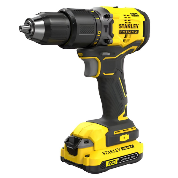 Taladro Percutor Brushless 20V 2  (1,5Ah) Cargador Y Maletin+Pulidora 20V 2 Baterias  Stanley