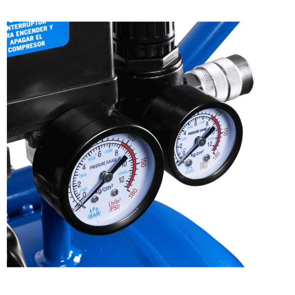 Compresor de acople directo libre de aceite 50 Lts 3.0 Hp, 125 PSI, 7.0 CFM, 110V-60Hz