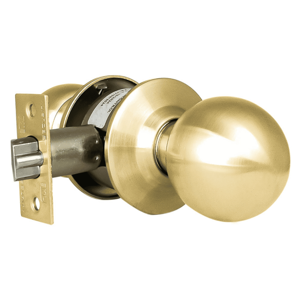 Cerradura de Pomo Cilindrico Metalico - Funcion Entrada - Gold Kl 501E