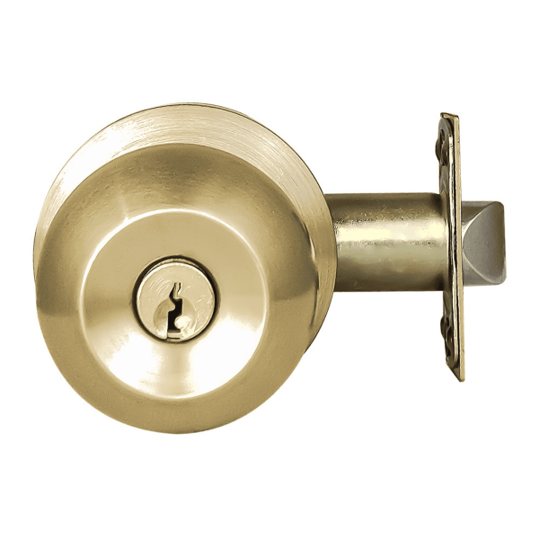 Cerradura de Pomo Cilindrico Metalico - Funcion Entrada - Gold Kl 501E