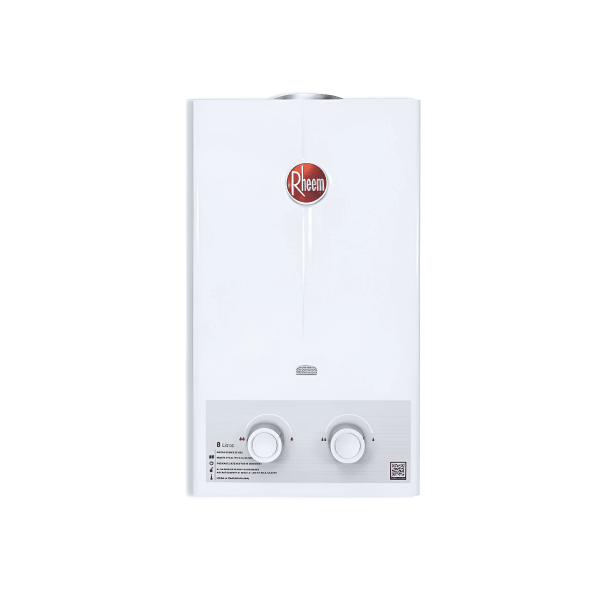 Calentador De Agua 8Lt Gas Propano Tiro Natural Rheem 600074661+Kit Calentador