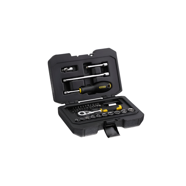 Juego de Herramientas Mecánicas Mando 1/4 38 Piezas Stanley STMT82828-LA