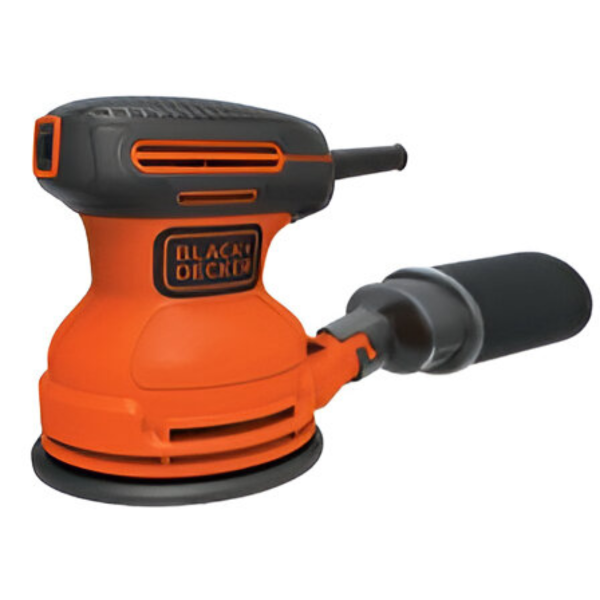 Lijadora Rotorbital 5 Pulgadas 200w 12000 Opm Black+Decker  BDERO100-B3