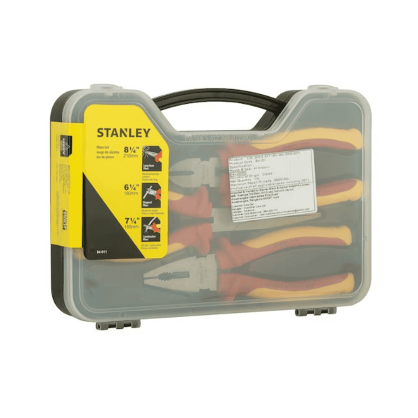 Juego De Alicates Maxsteel VDE 1000V Tres Piezas Stanley 84-011