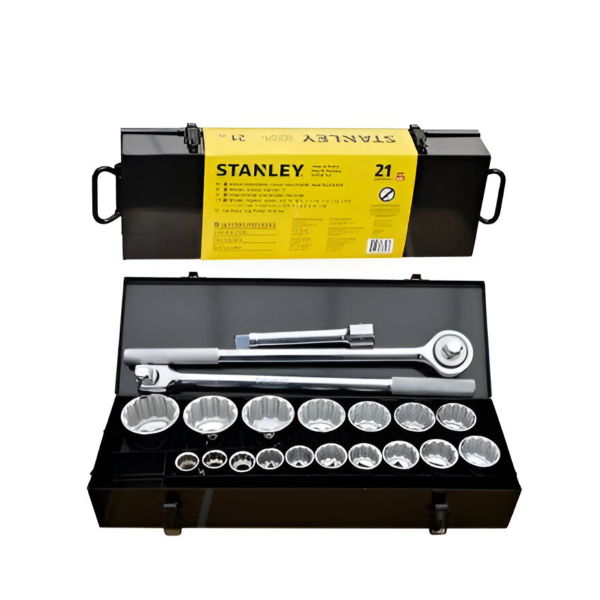 Juego de copas de 21 piezas con mando de 3/4 87-557 Stanley