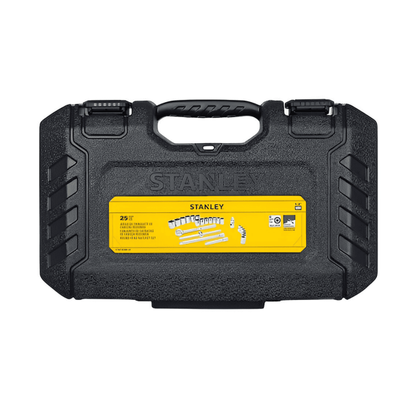 Juego de herramientas mecánicas de 25 piezas con mandril de 1/2 y medidas métricas STMT45508-LA Sta