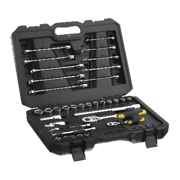 Juego de Herramientas Mecánicas Mando 1/4 y 1/2 41 Piezas STMT82832-LA Stanley