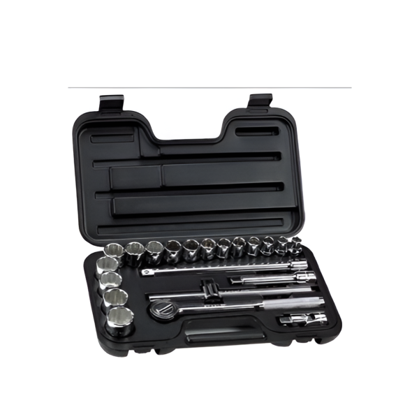 Juego de Dados/Cubos 12 Pts. Mando 1/2 de 22 piezas en pulgadas 86-533 Stanley