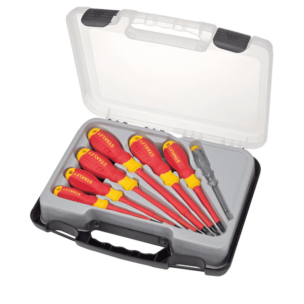 Juego de 7 destornilladores aislados a 1000V de la serie MaxSteel STMT60175-LA Stanley