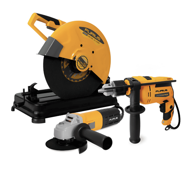 Combo Tronzadora FCS2511+Minipulidora FG71+Taladro Percutor FD75 Furius