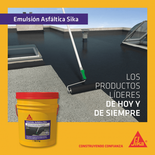 Emulsión Asfáltica Sika Impermeabilizante Asfáltico Para Cubiertas Y Terrazas 3.5Kg
