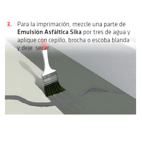 Emulsión Asfáltica Sika Impermeabilizante Asfáltico Para Cubiertas Y Terrazas 3.5Kg