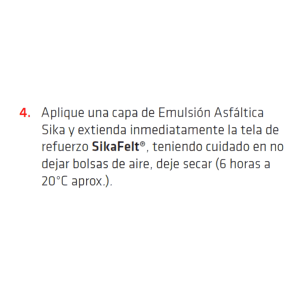 Emulsión Asfáltica Sika Impermeabilizante Asfáltico Para Cubiertas Y Terrazas 3.5Kg