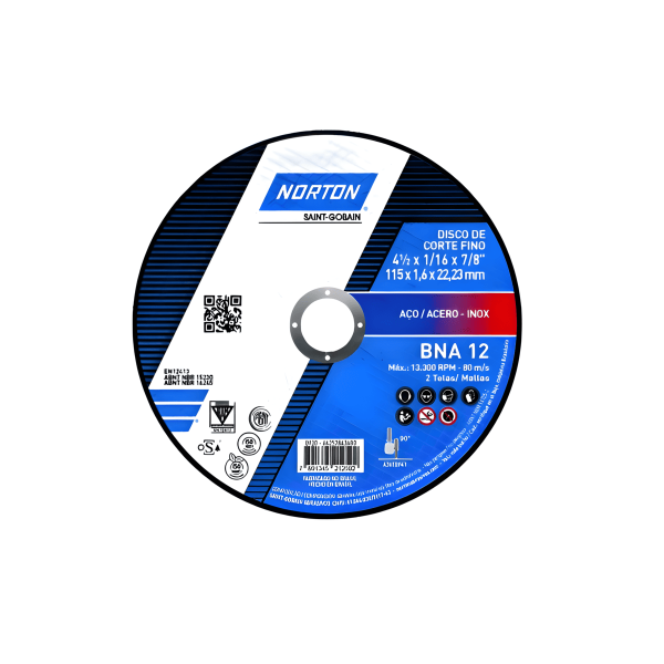 Disco Fino Bna12 41/2X1/16X7/8 (1.6Mm) Norton
